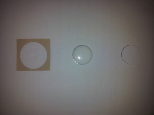 4 x (2 x weiß, 2 x schwarz) NFC Tags Hologramm Epoxy | Anti Metall NFC Tag  | Rund Aufkleber für Handy
